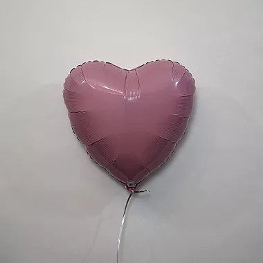 Шар сердце 18 пастель Розовое