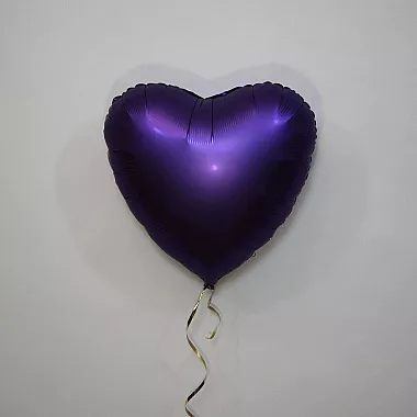 Шар сердце 18 Сатин Purple Roayle