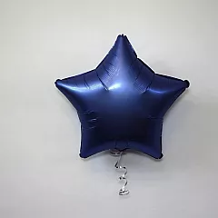 Шар звезда 19 Сатин Azure